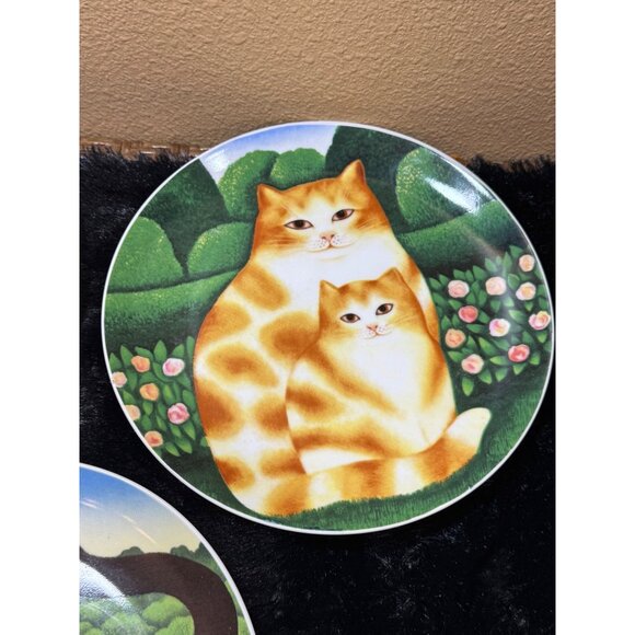 Department 56  Teaser And Tiger/Felica & Felina/  Decorative Plates Set of 4 - Picture 4 of 9
